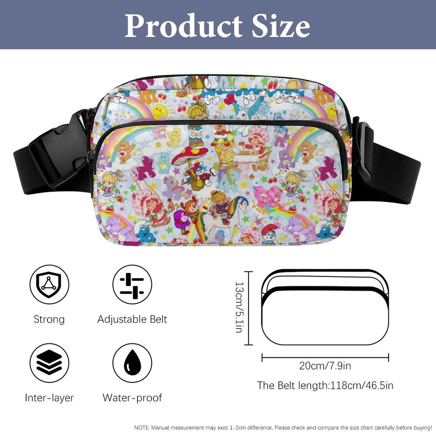 80's Cartoons Fanny Pack- PREORDER