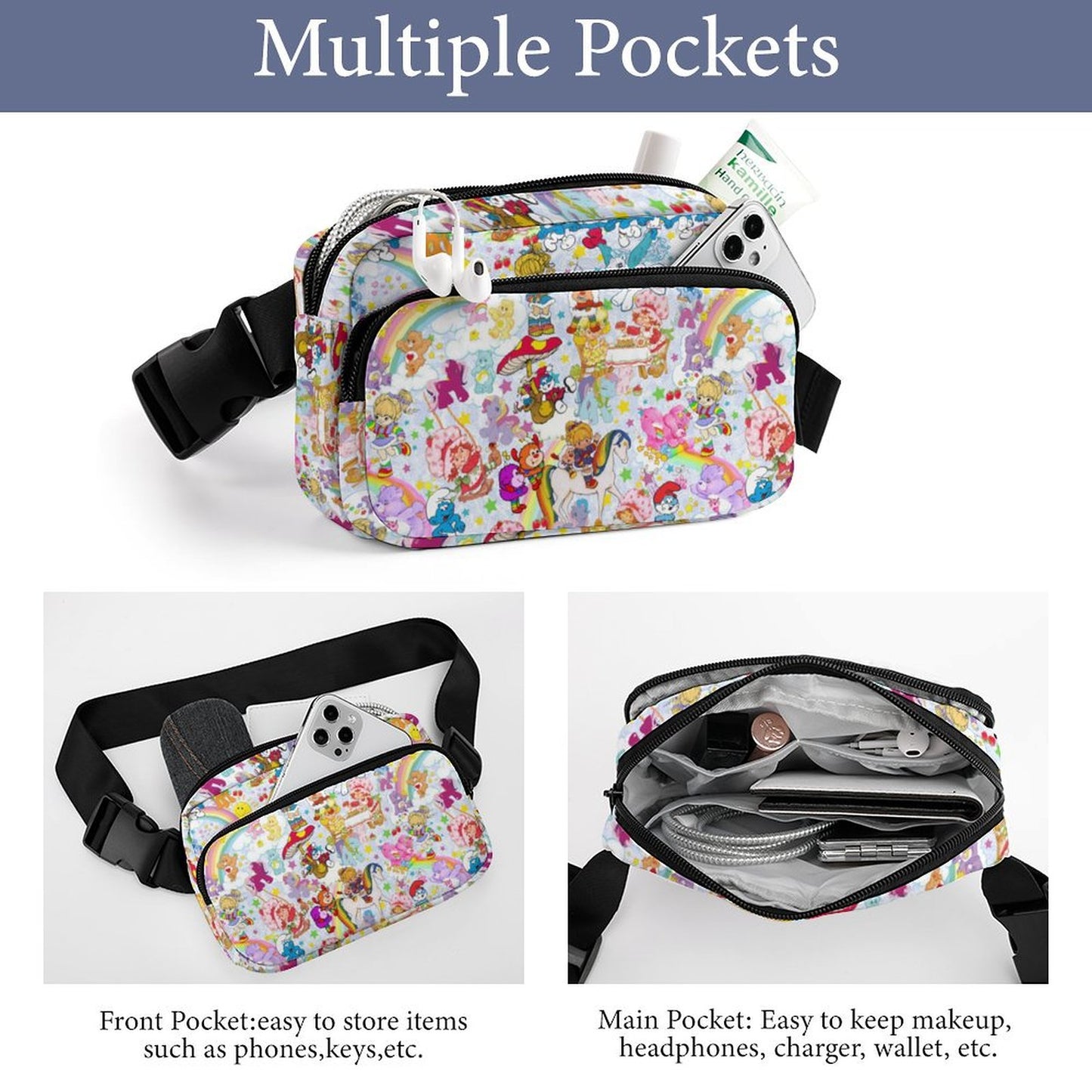 80's Cartoons Fanny Pack- PREORDER