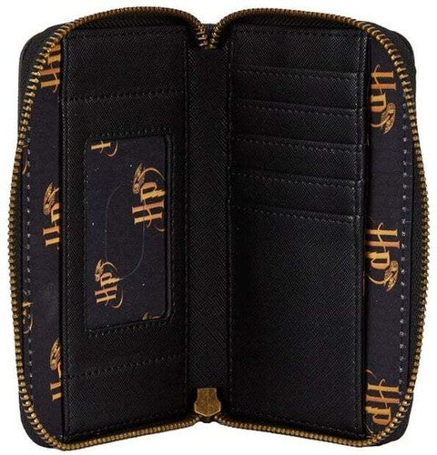 LOUNGEFLY HARRY POTTER: SCORCERERS STONE ZIP AROUND WALLET