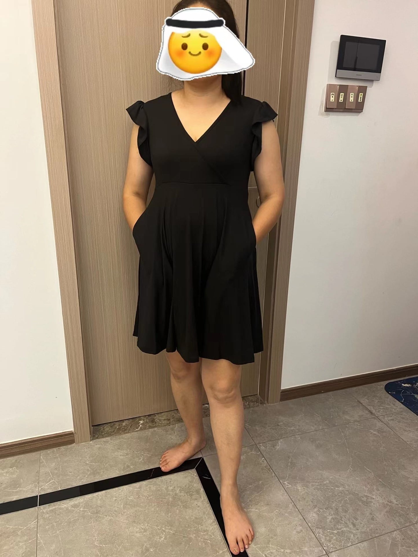 Melon Pocket Dress with Shorts