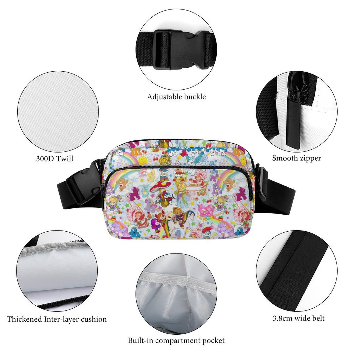 80's Cartoons Fanny Pack- PREORDER