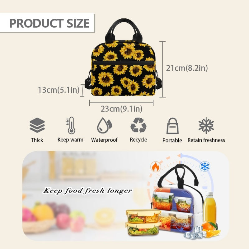 Sunflower Lunch Tote - Preorder - ETA Early Aug. 2024