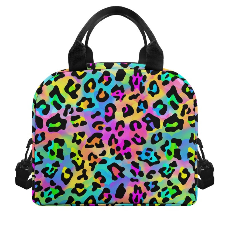 Rainbow Leopard Lunch Tote - Preorder - ETA Early Aug. 2024