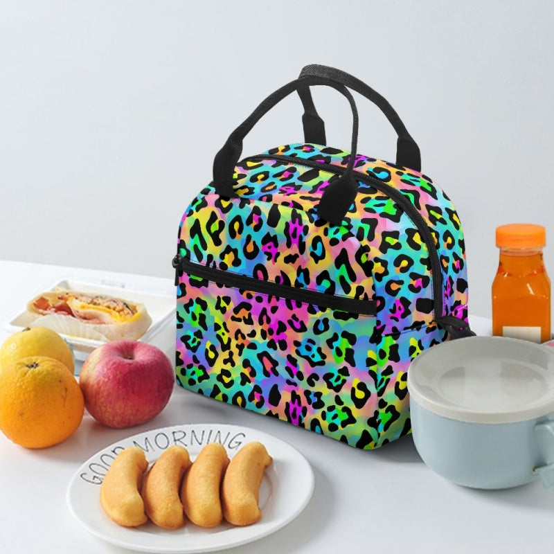 Rainbow Leopard Lunch Tote - Preorder - ETA Early Aug. 2024