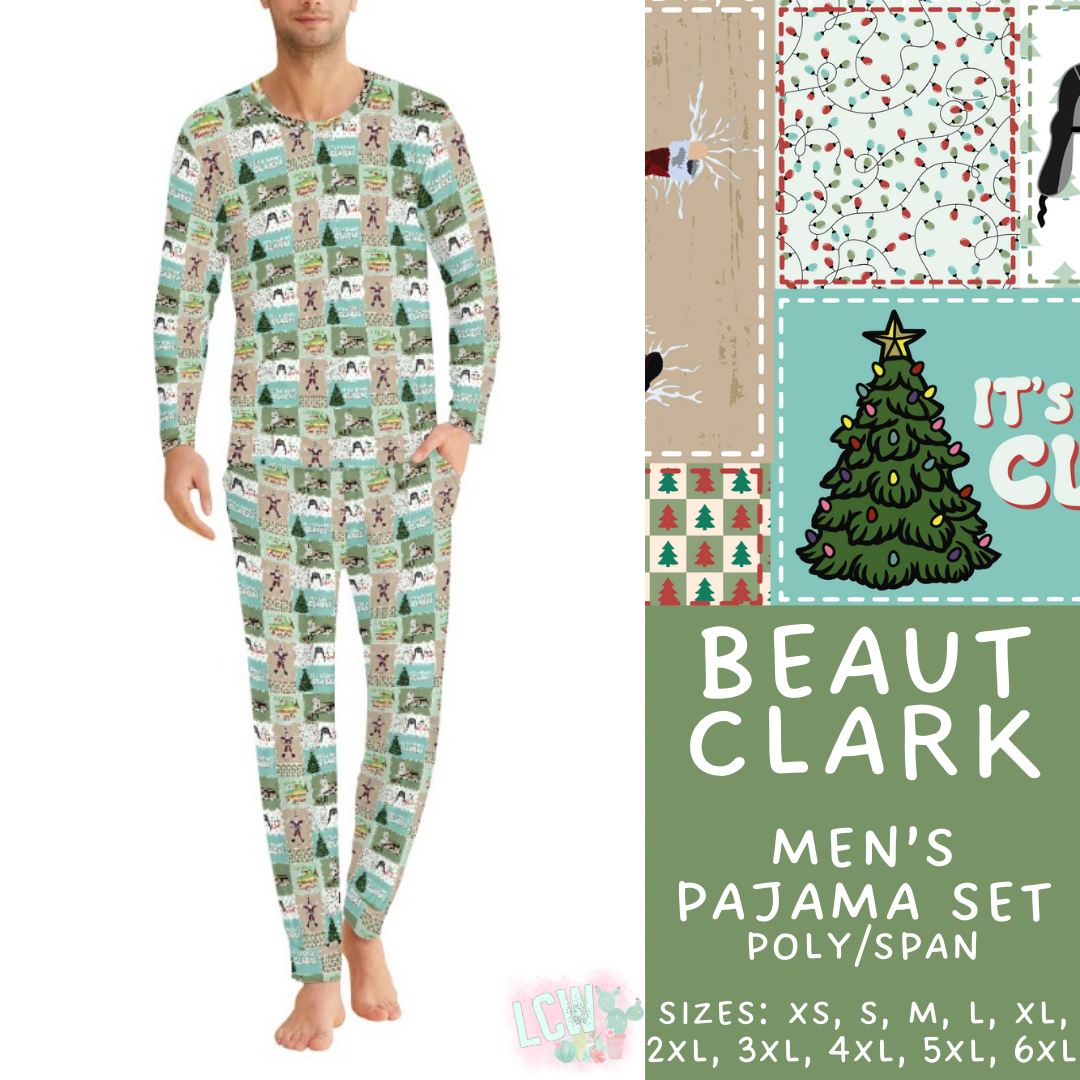 Batch #412 - Christmas Family Pajamas 2 - Closes 9/12 - ETA late October - Beaut Clark Men's Pajama Set
