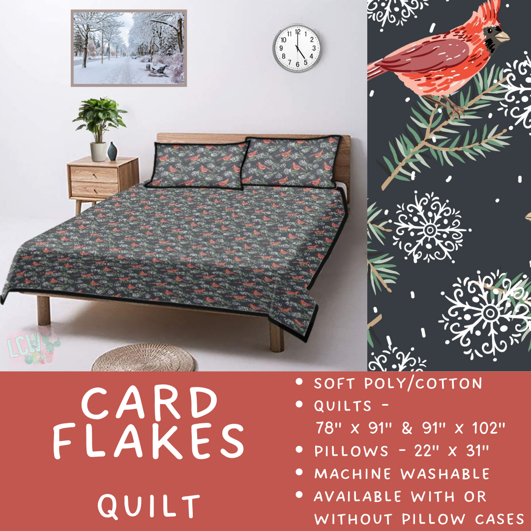Batch #410 - Cozy Quilts - Closes 9/10 - ETA late October - Card Flakes Quilt