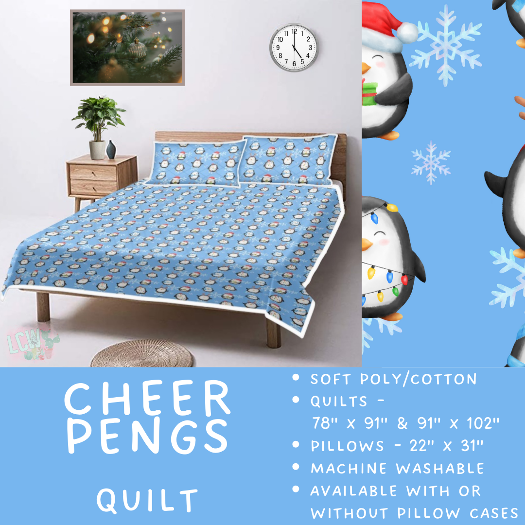 Batch #410 - Cozy Quilts - Closes 9/10 - ETA late October - Cheer Pengs Quilt