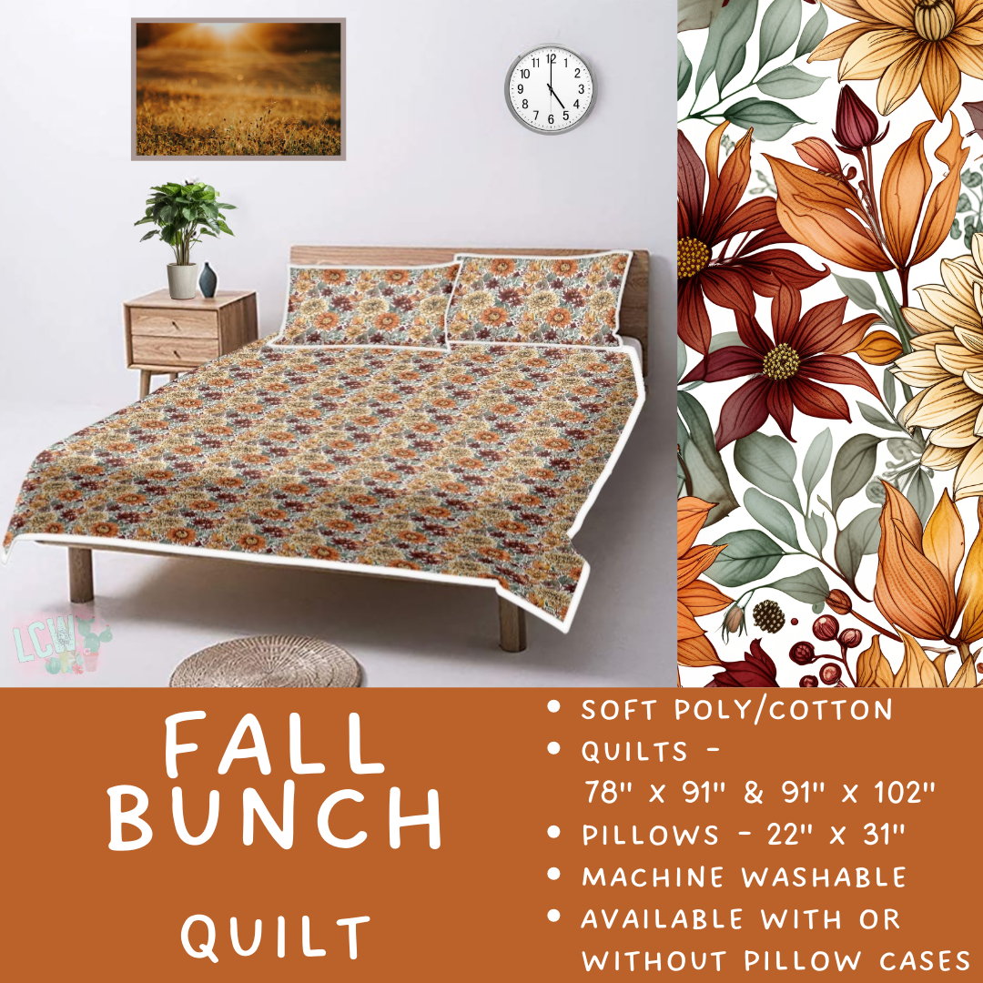 Batch #410 - Cozy Quilts - Closes 9/10 - ETA late October - Fall Bunch Quilt