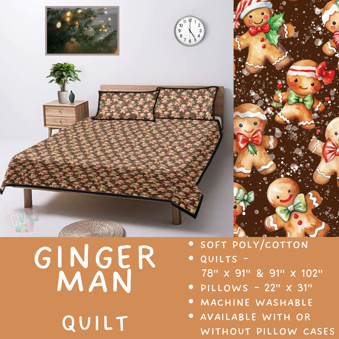 Batch #410 - Cozy Quilts - Closes 9/10 - ETA late October - Ginger Man Quilt