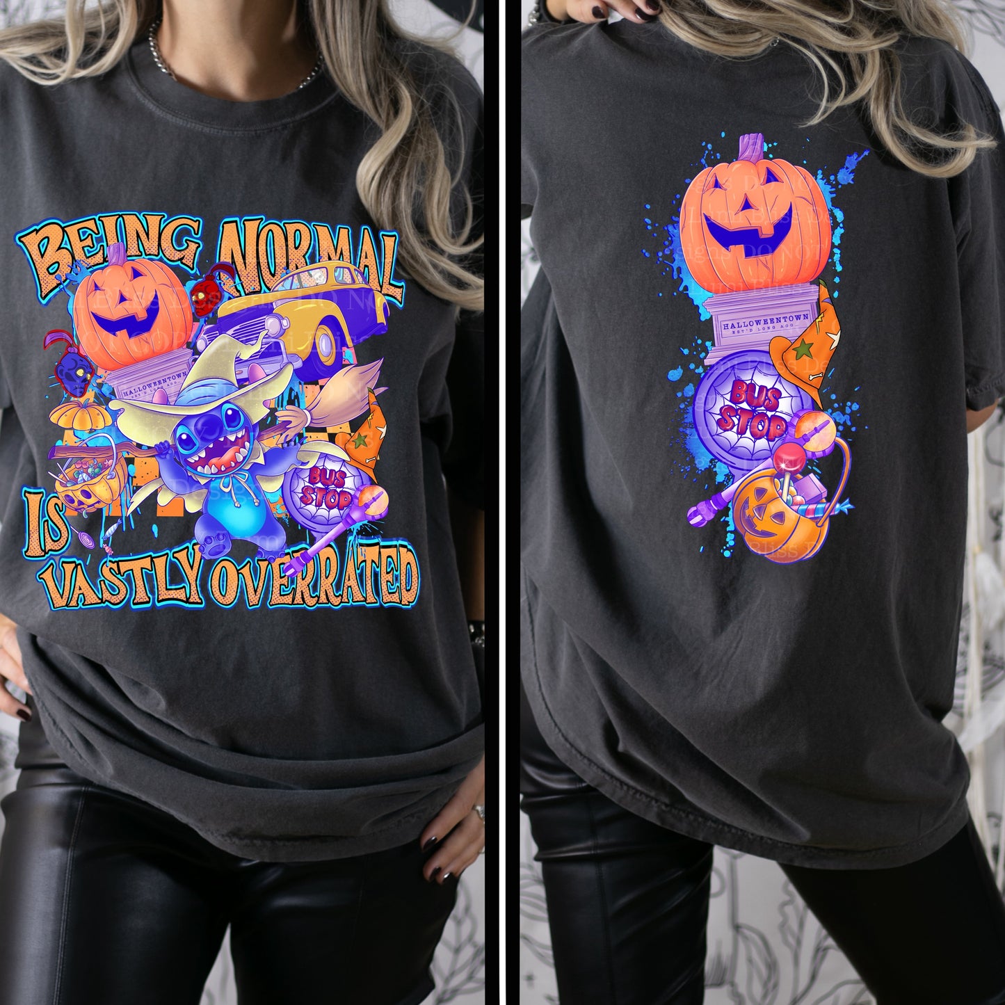Blue Guy X HT MASHUP dual print Sweatshirt or T-shirt