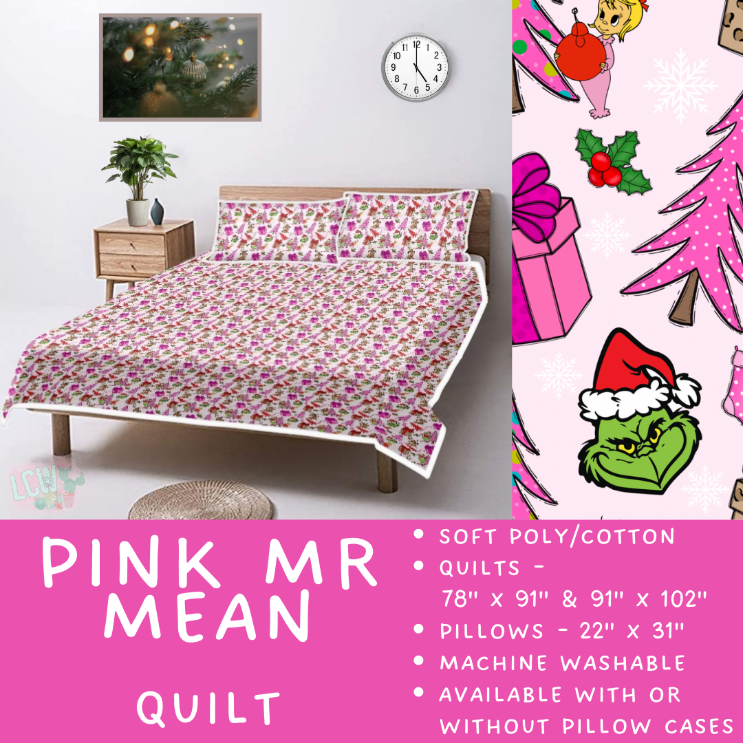 Batch #410 - Cozy Quilts - Closes 9/10 - ETA late October - Pink Mr Mean Quilt