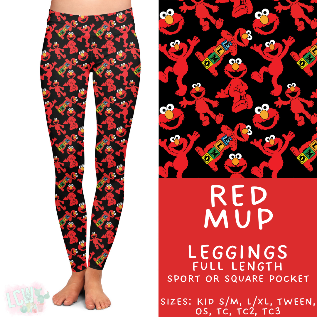 Batch #411 - July Request Run - Closes 9/11 - ETA late October - Red Mup Full Length Leggings