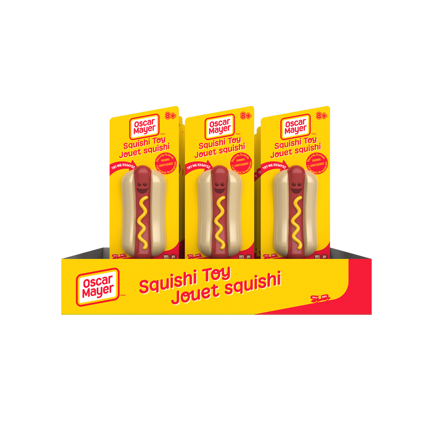 Licensed OSCAR MAYER SQUISHI HOT DOG TOY - Preorder - ETA Aug to Sept.