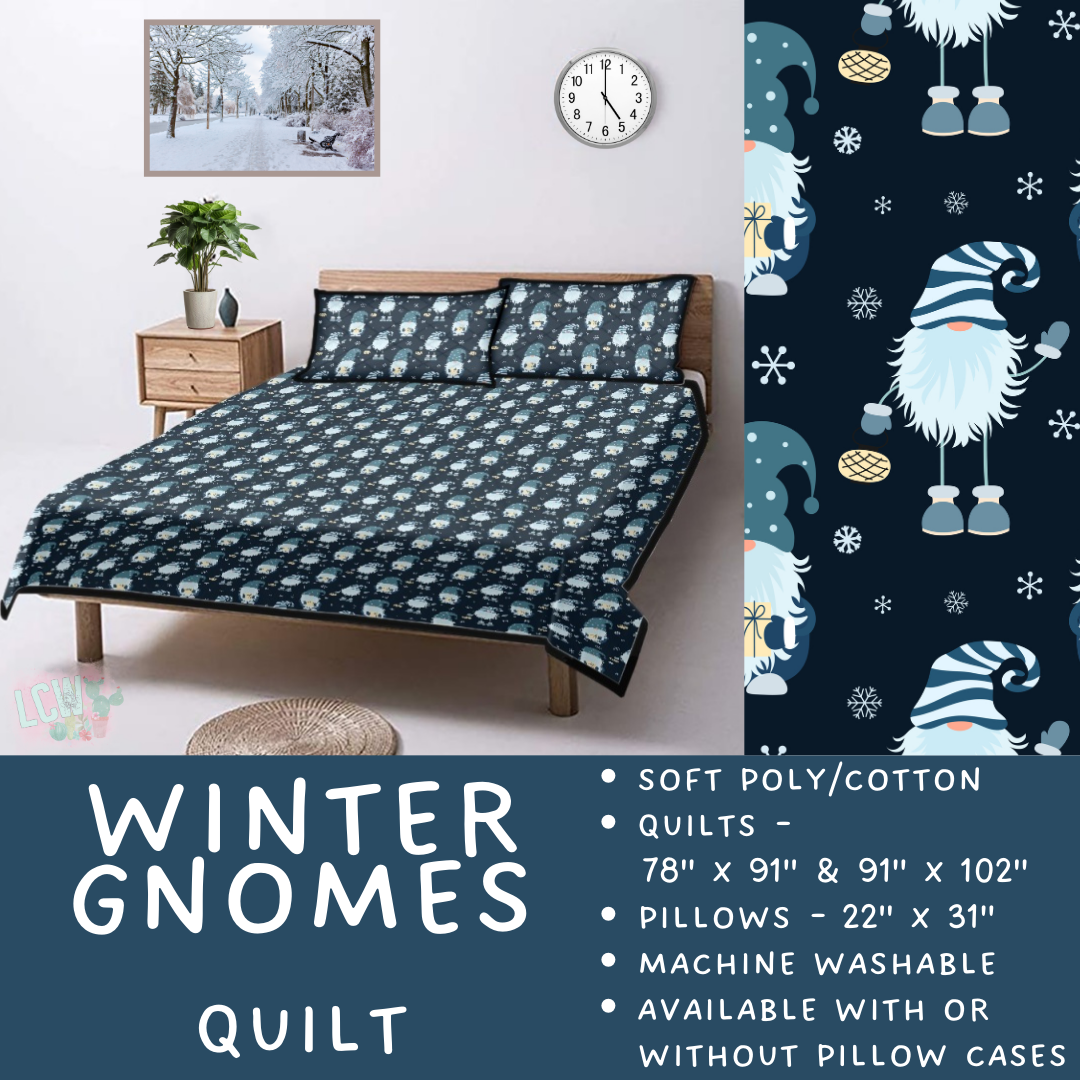 Batch #410 - Cozy Quilts - Closes 9/10 - ETA late October - Winter Gnomes Quilt
