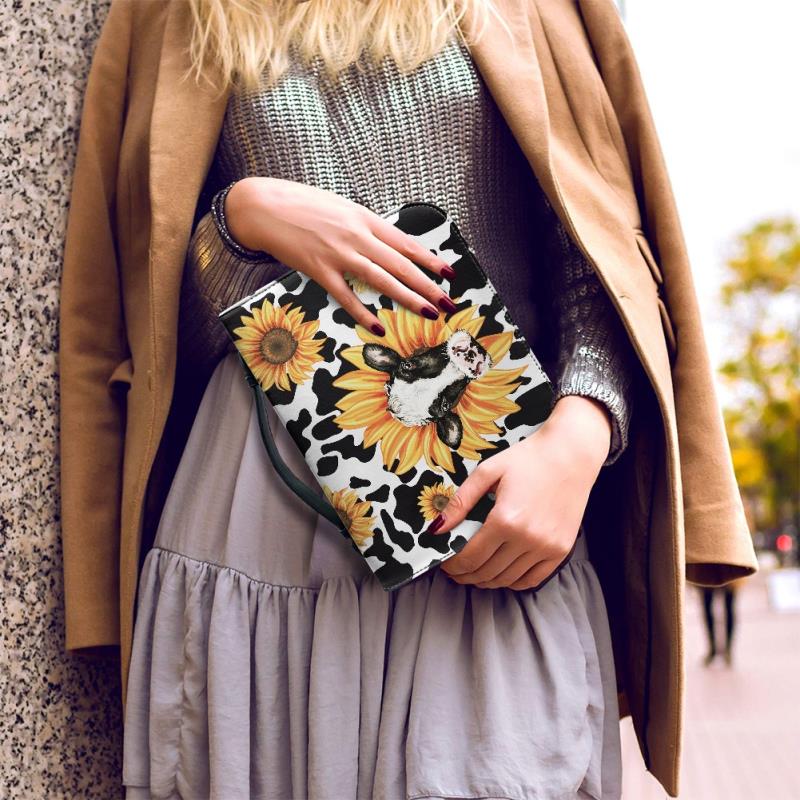 Sunflower w/ cow print Journal / Bible Cover- Preorder - Closing 7/18 - ETA Mid August