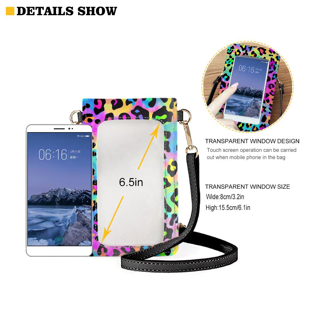 Summer Sunflowers Phone Crossbody Bag -