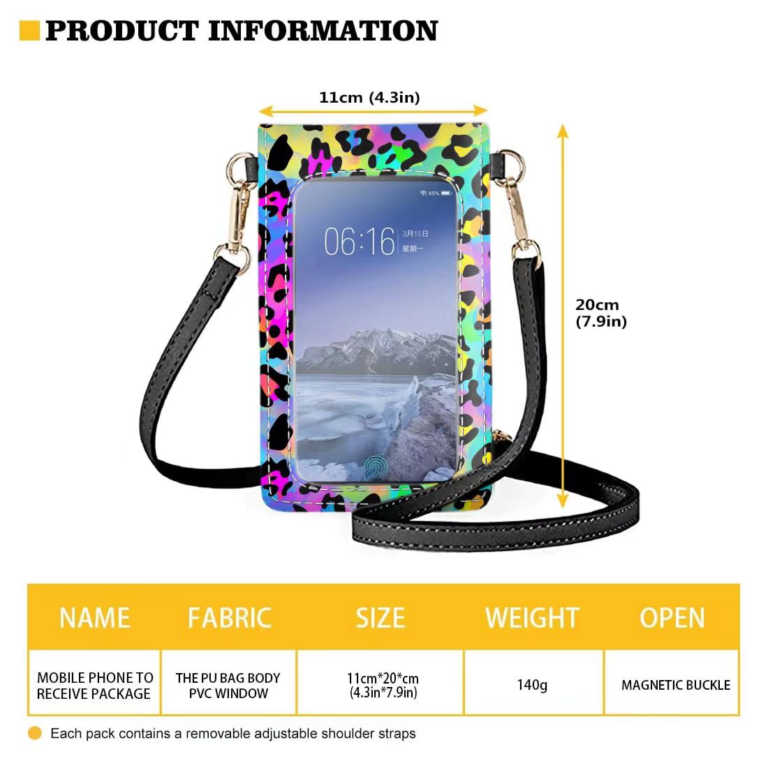 Summer Sunflowers Phone Crossbody Bag -
