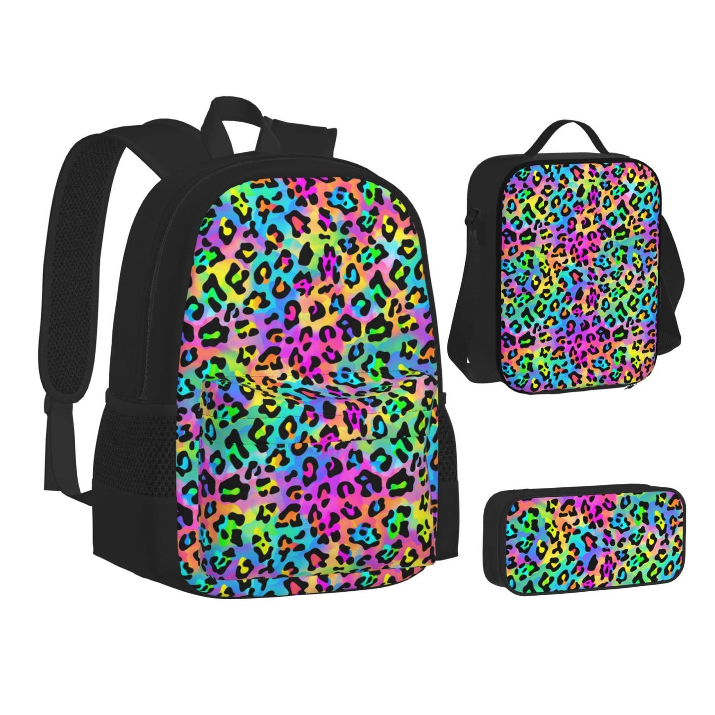 Rainbow Leopard Backpack Set - - Preorder - Closing 7/18 - ETA mid Aug.