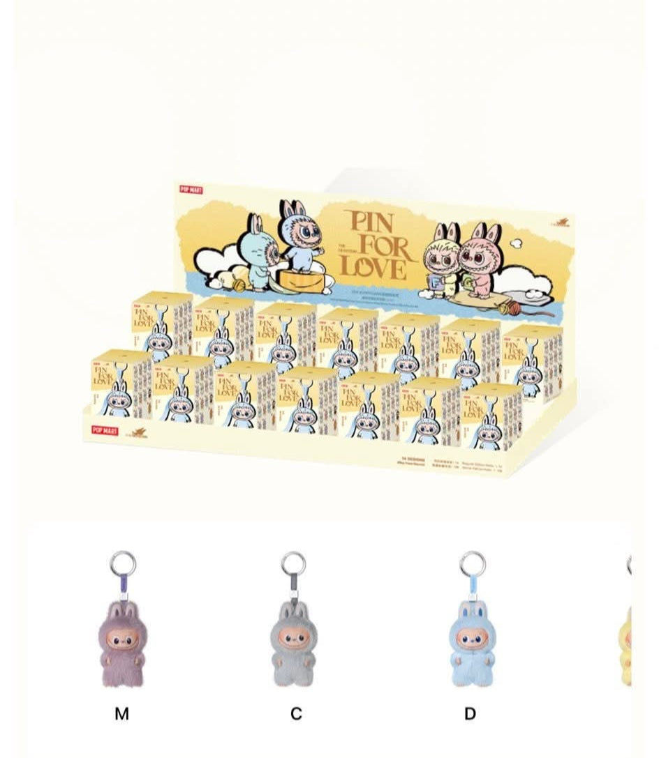 Popmart Labubu THE MONSTERS Pin for Love Series-Vinyl Plush Pendant Blind Box - PREORDER - 2 to 3 WEEK ETA