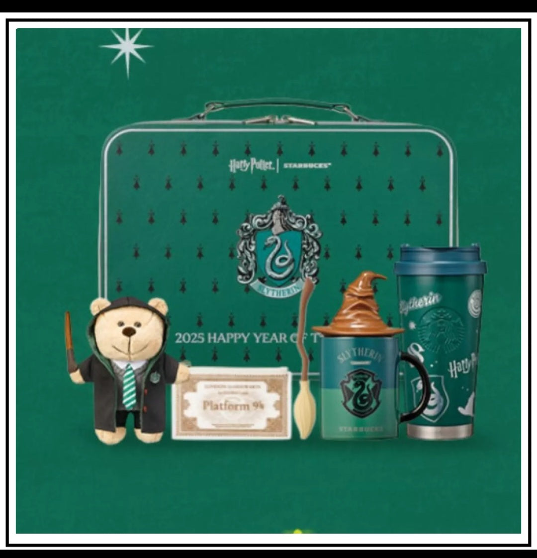 Starbucks Korea 2025 Limited Edition Harry Potter Slytherin New Year Set
- Year of the Snake