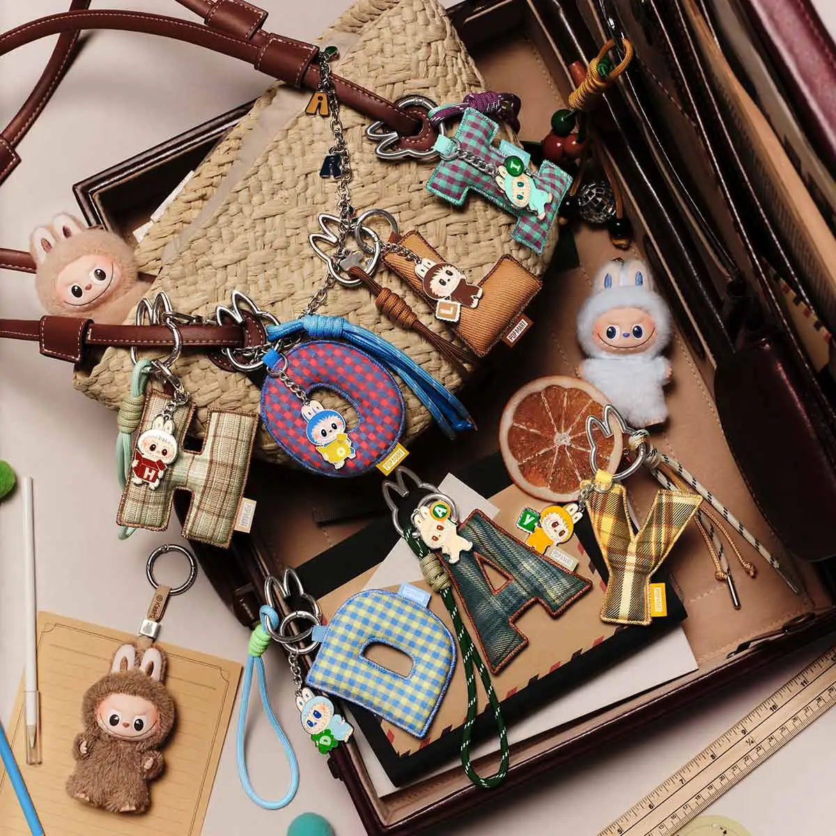 Popmart Labubu THE MONSTERS Pin for Love Series- Letter Pendant Blind Box- PREORDER - ETA 2 to 3 Weeks