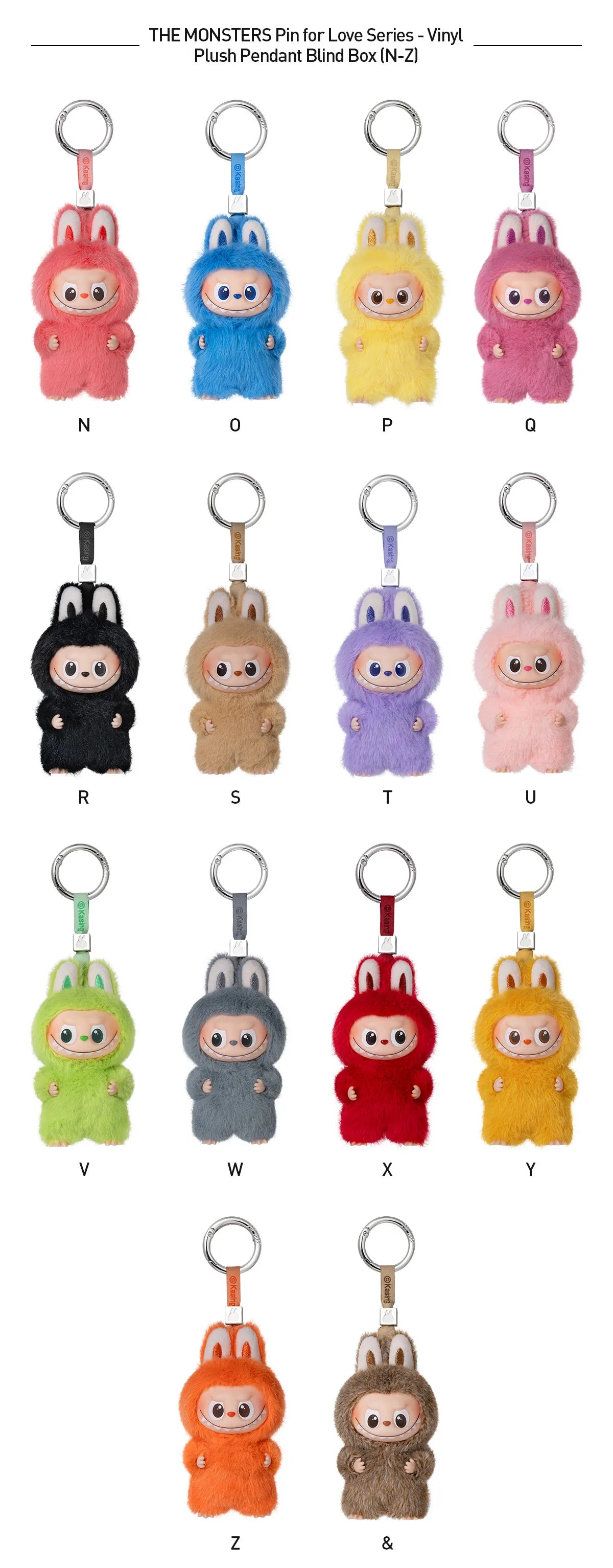 Popmart Labubu THE MONSTERS Pin for Love Series-Vinyl Plush Pendant Blind Box - PREORDER - 2 to 3 WEEK ETA