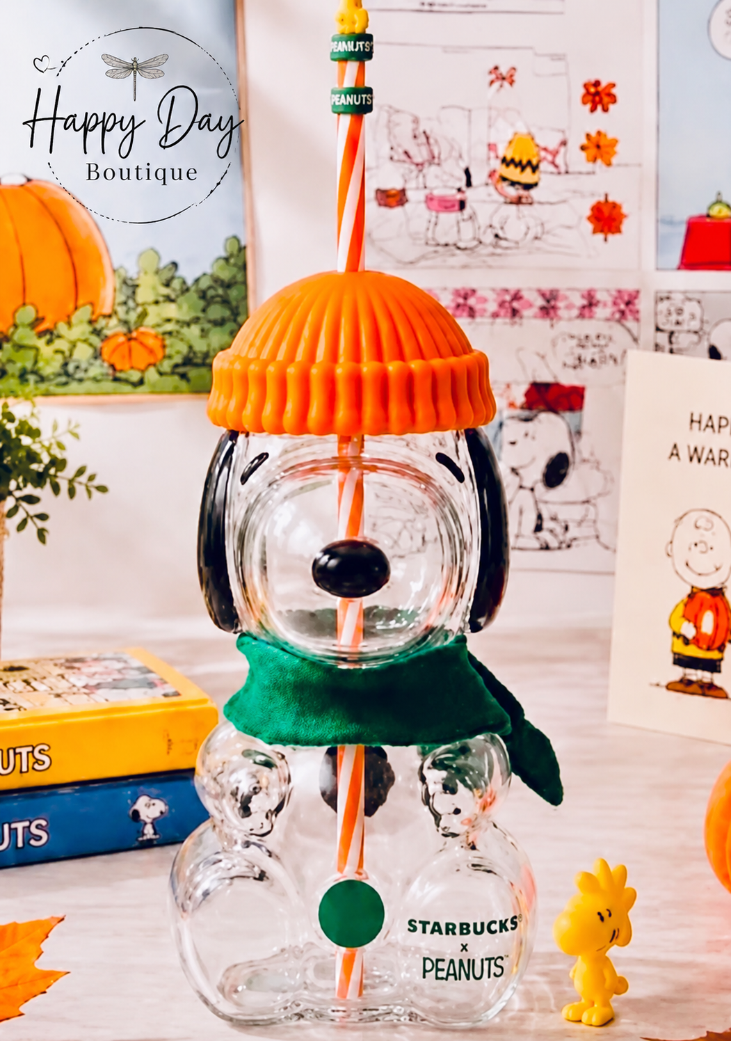 Starbucks Snoopy Glass Cup from Thailand - AUTHENTIC - Preorder
