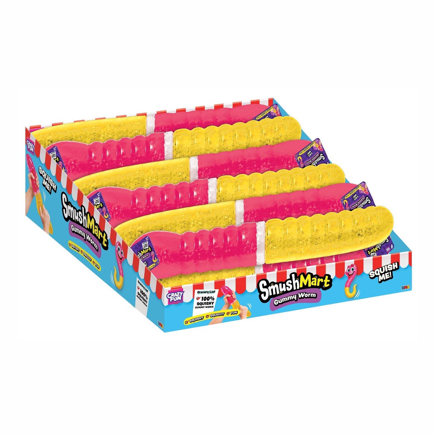 Authentic Rms® Smushmart™ Gummy Worm Squishy – Preorder - November ETA