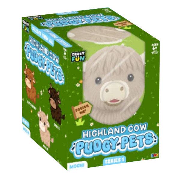 Authentic RMS Crazy Fun Highland Cow Pudgy Pets - Preorder - November ETA