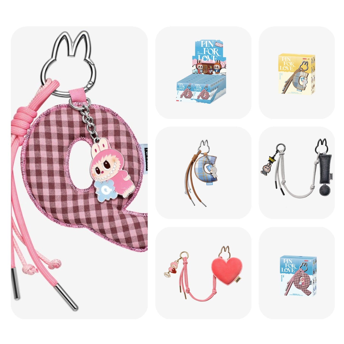 Popmart Labubu THE MONSTERS Pin for Love Series- Letter Pendant Blind Box- PREORDER - ETA 2 to 3 Weeks