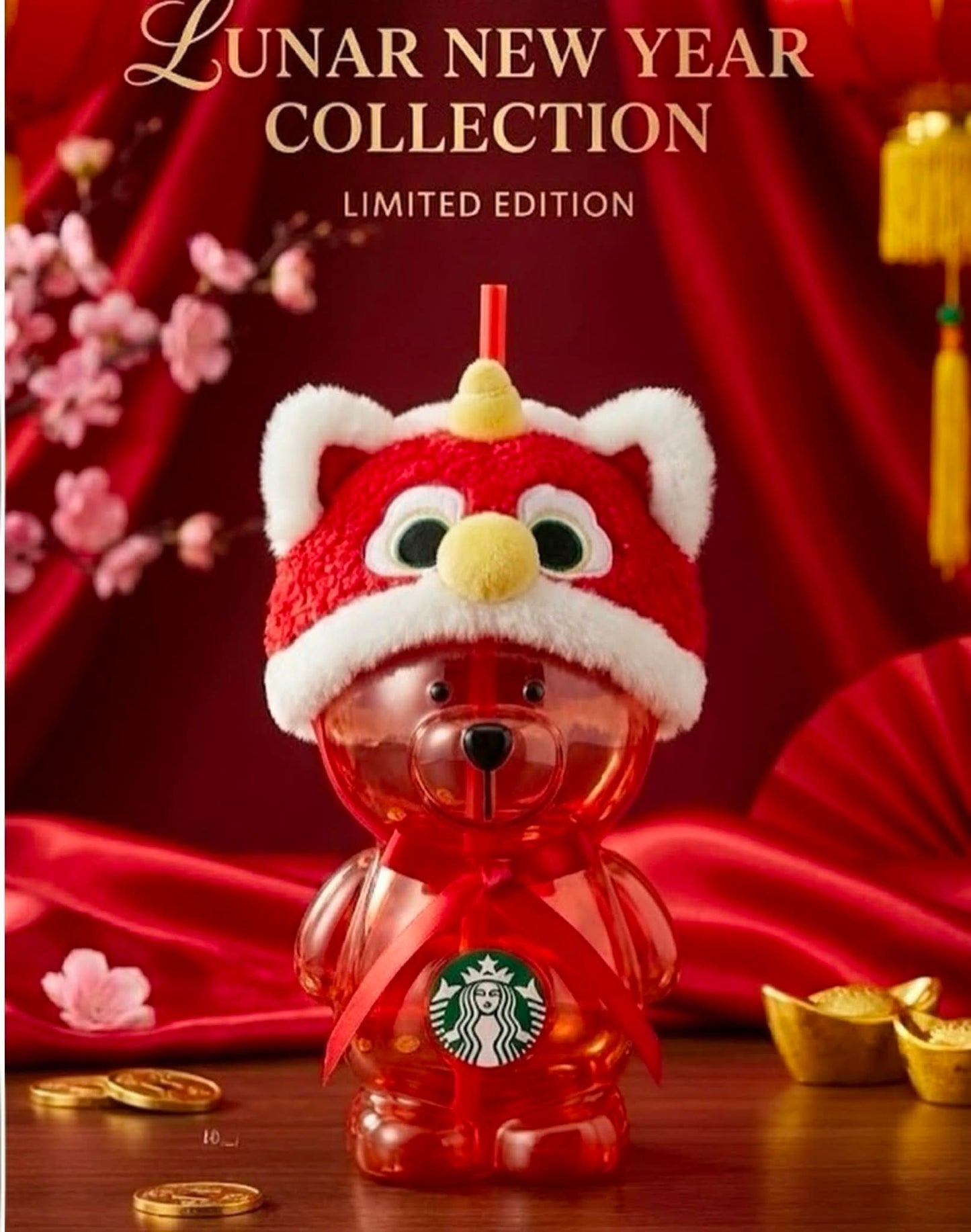 AUTHENTIC Thailand Starbucks Lunar New Year's Bearista Cup - Preorder