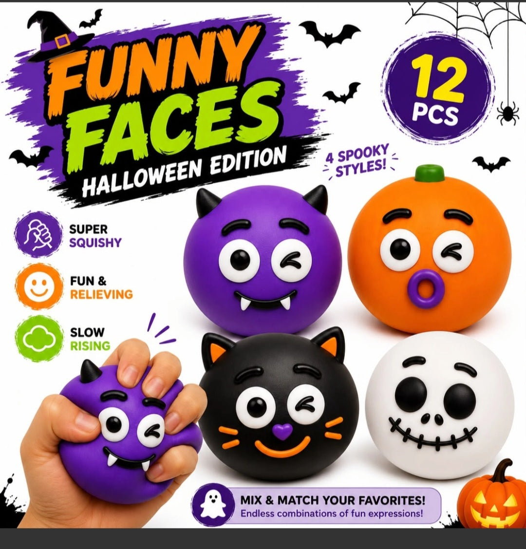 Halloween Funny Smush Faces
