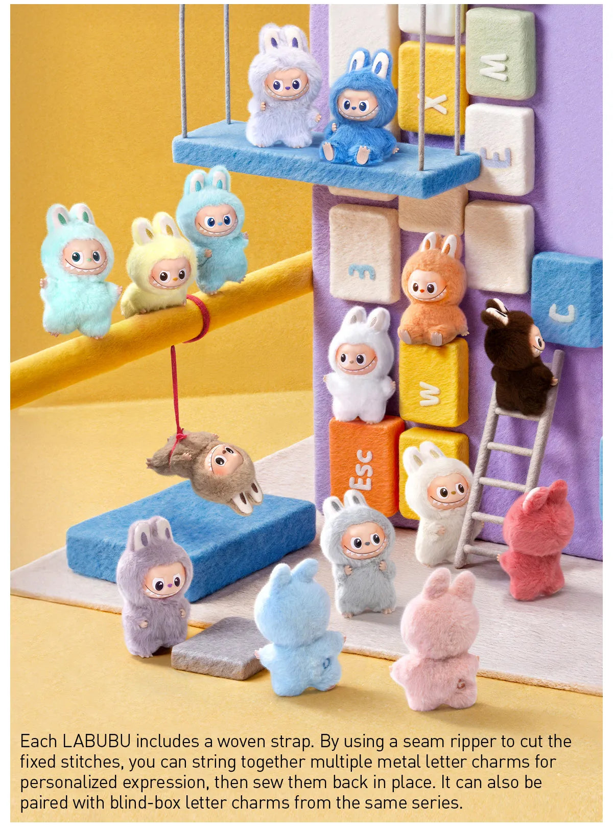 Popmart Labubu THE MONSTERS Pin for Love Series-Vinyl Plush Pendant Blind Box - PREORDER - 2 to 3 WEEK ETA
