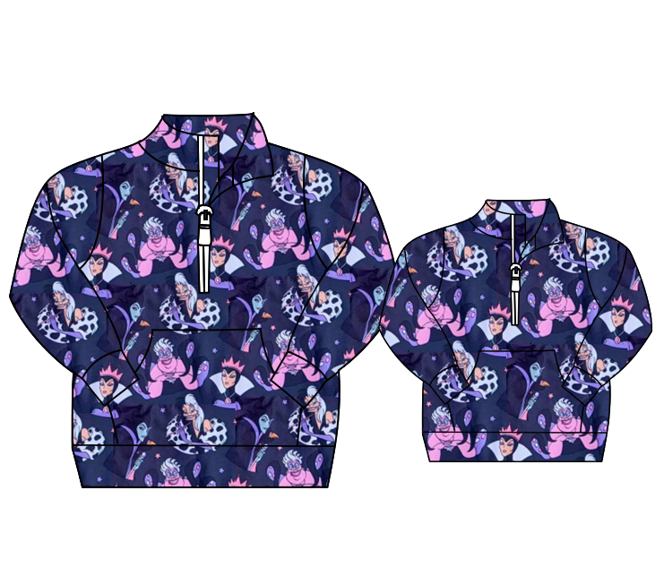 Kid's Magical Halloween 1/4 Zip Jackets - Preorder - ETA is Sept July