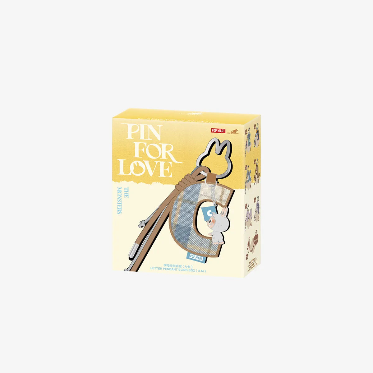 Popmart Labubu THE MONSTERS Pin for Love Series- Letter Pendant Blind Box- PREORDER - ETA 2 to 3 Weeks