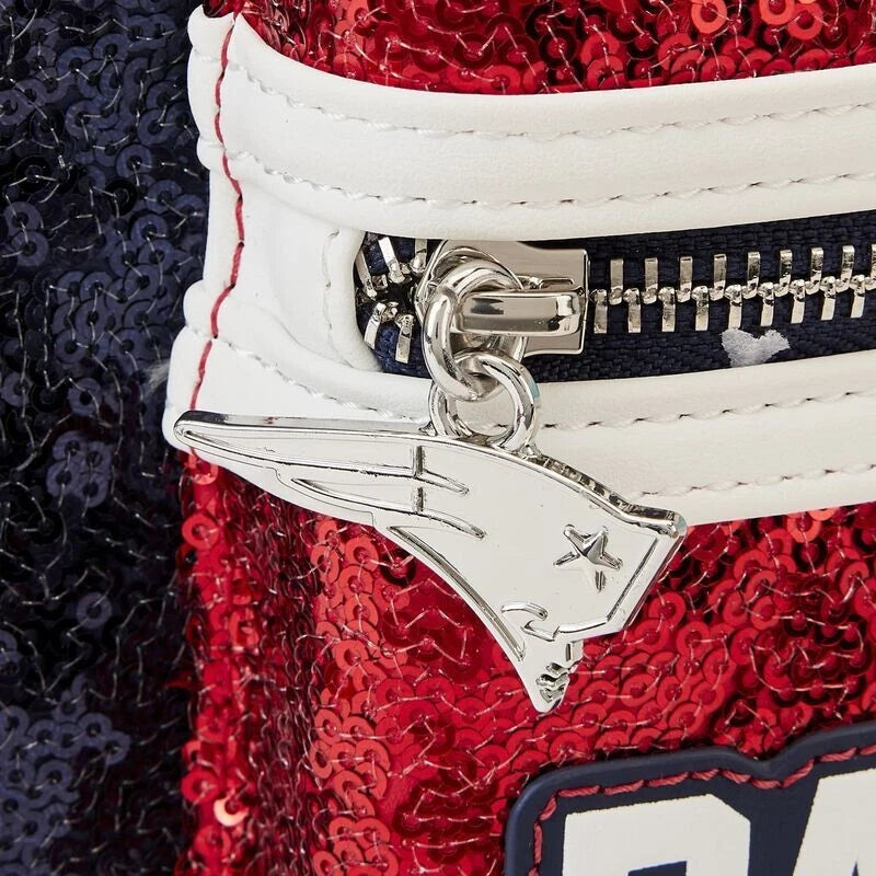 LOUNGEFLY NEW ENGLAND PATRIOTS SEQUINS MINI-BACKPACK