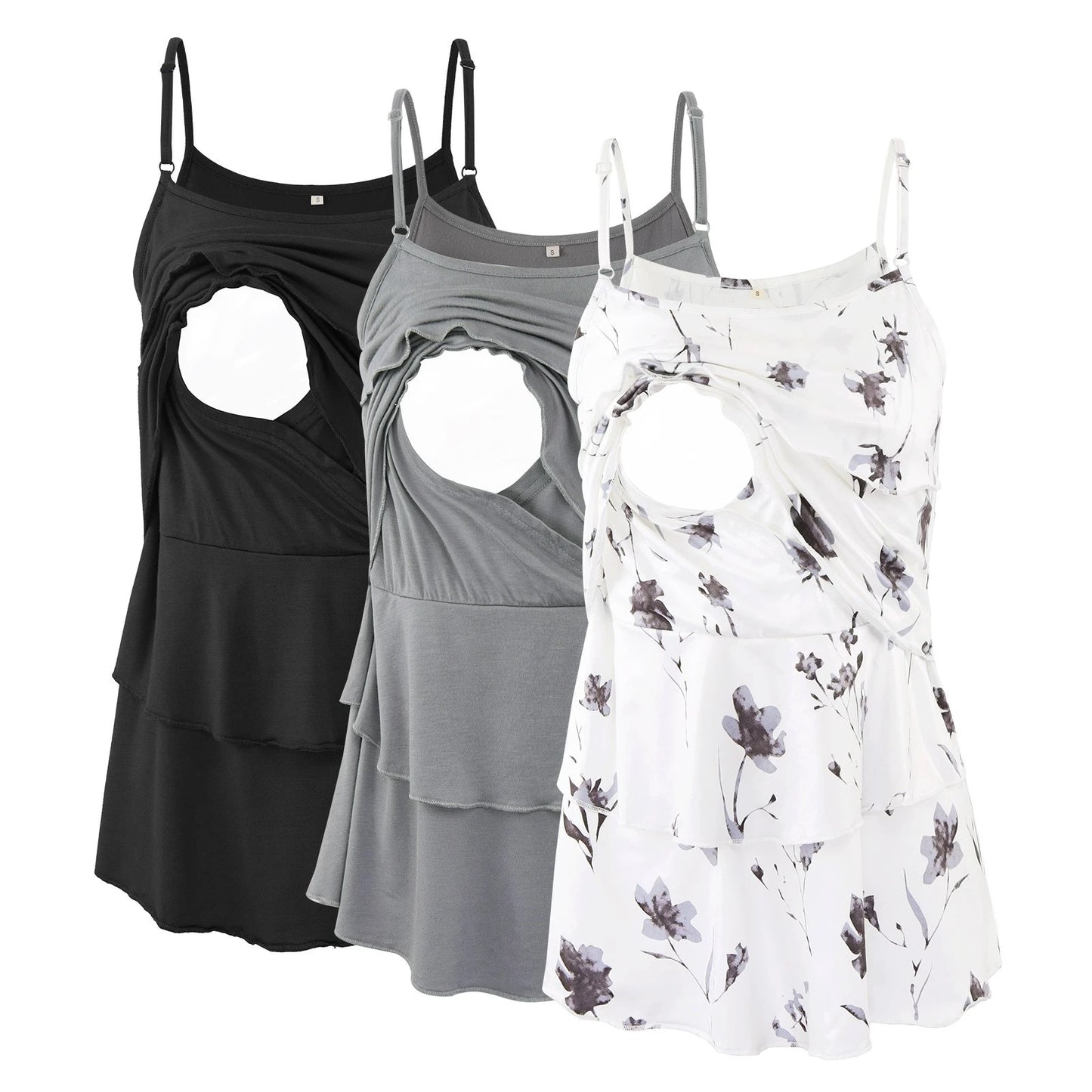Ruffled Nursing Tanks