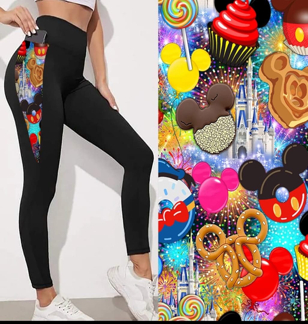 Park Snacks V Waist Leggings with Pockets Preorder