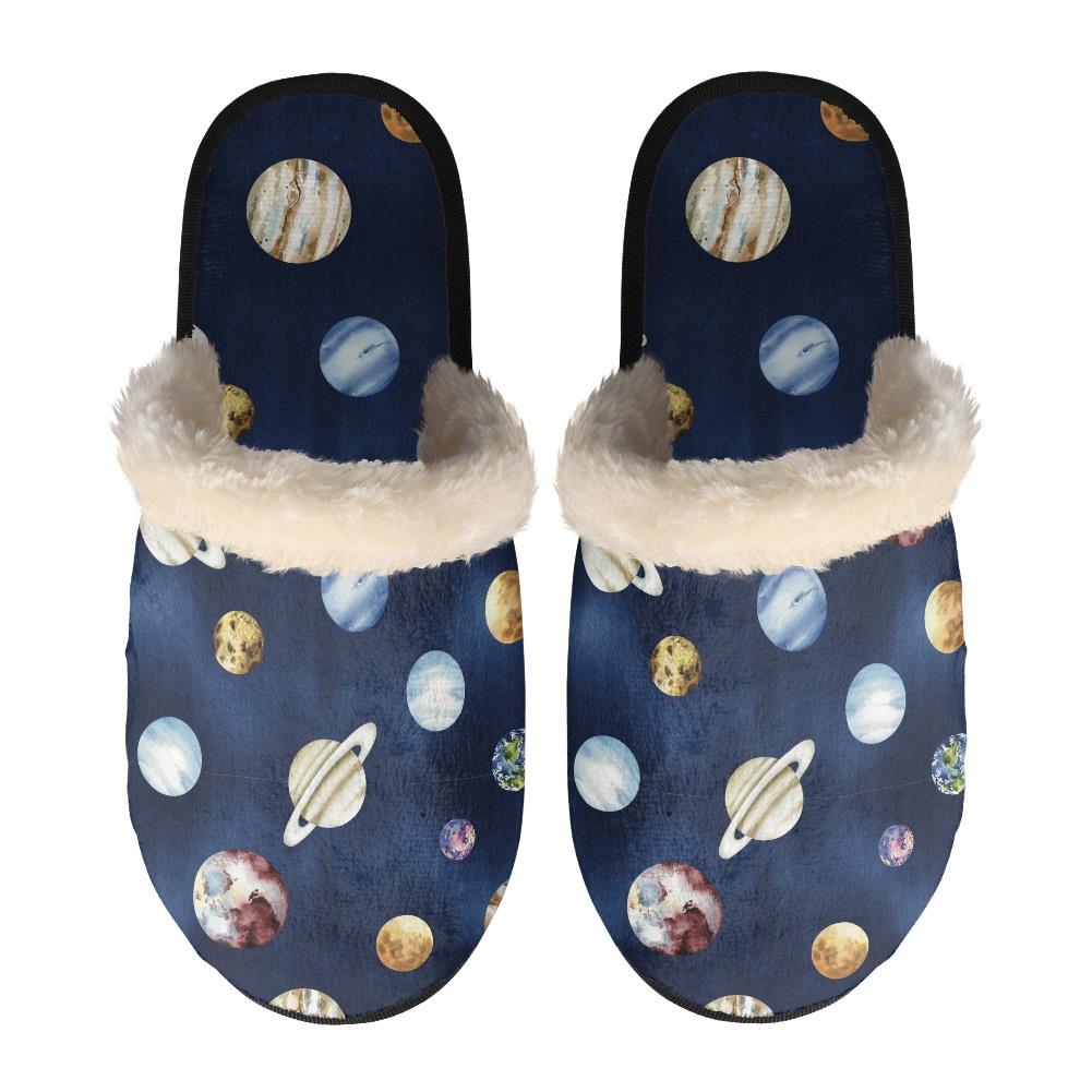 Light Geomagnetic Storm Galaxy Space Print Premium Home Slippers