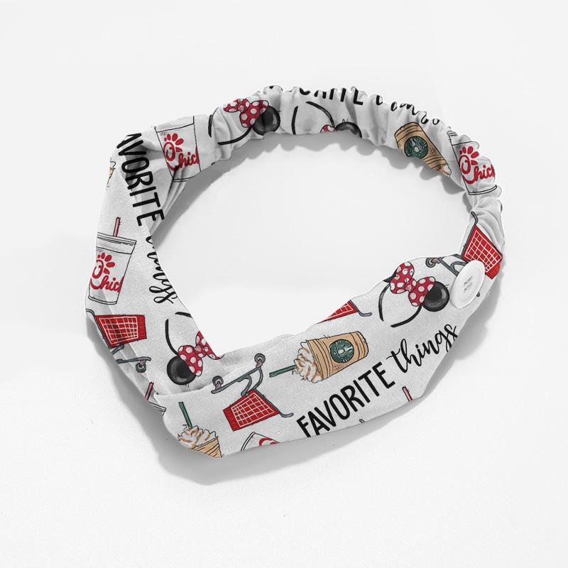 Favorite Places Headband with Ear Saver Buttons