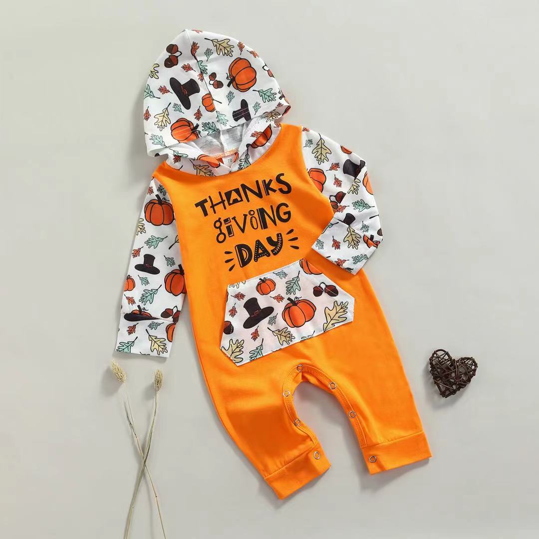 Baby's Thanksgiving Romper Outfit