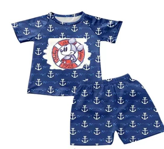 Nautical Mouse Boy's Set - Preorder