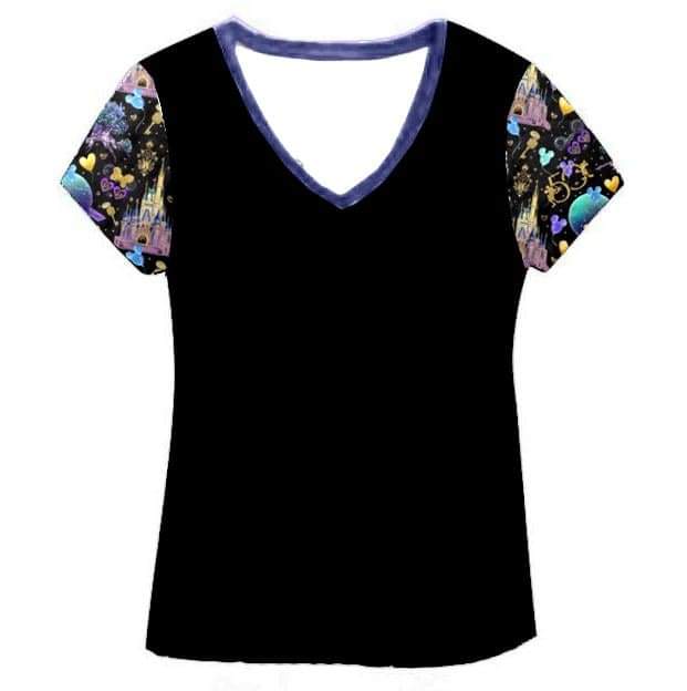 50th Celebration Adult Women's V-Neck Raglan Top