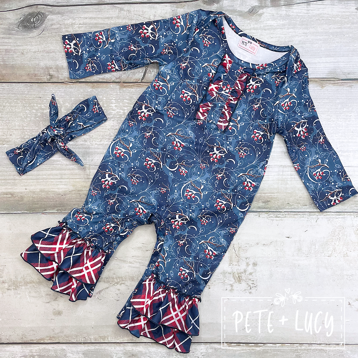 Winter Girl's Romper