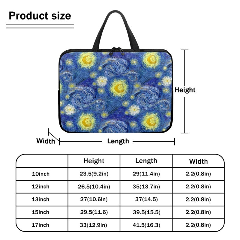 Starry Night Print Laptop Case - Preorder - ETA Early Aug. 2024