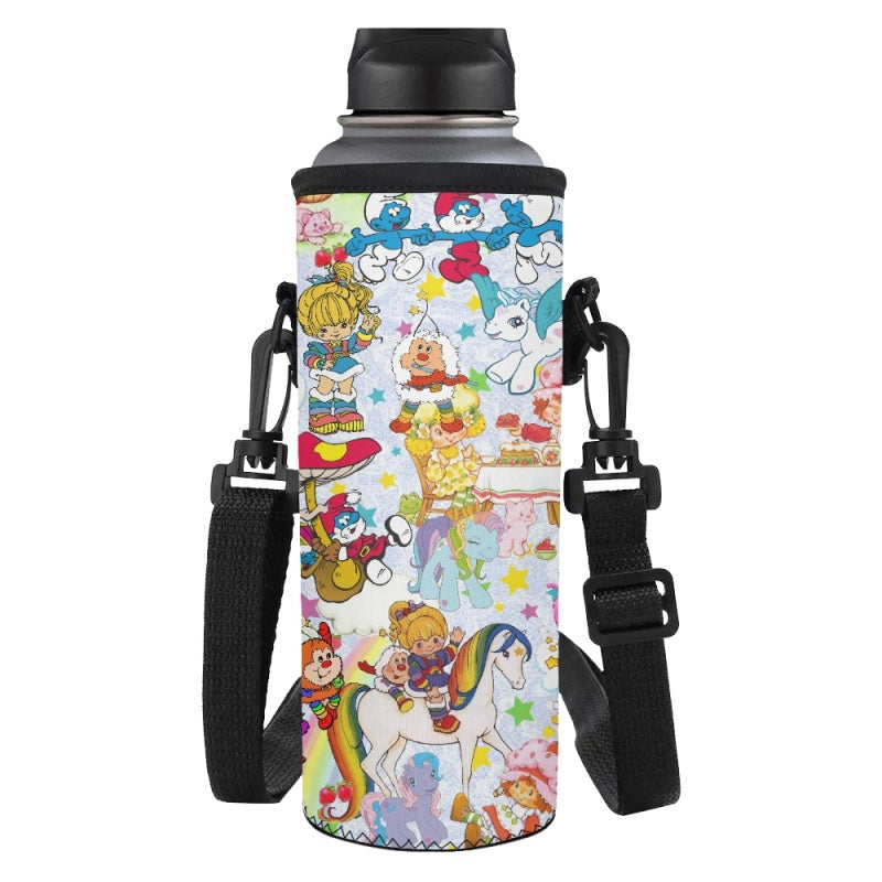 80s Cartoons Water Bottle Carrier Bag- - Preorder - ETA Early Aug. 2024