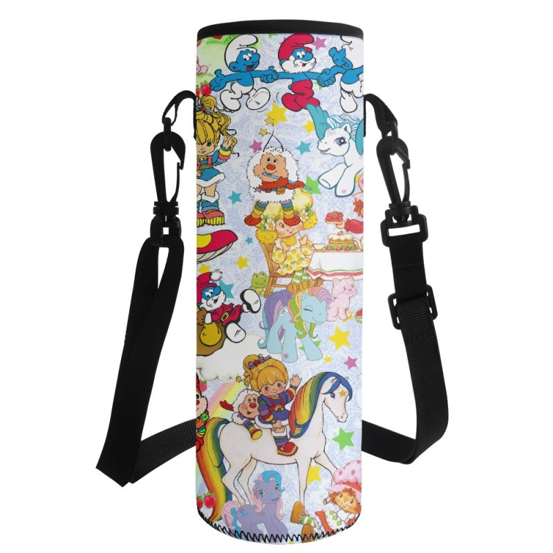 80s Cartoons Water Bottle Carrier Bag- - Preorder - ETA Early Aug. 2024