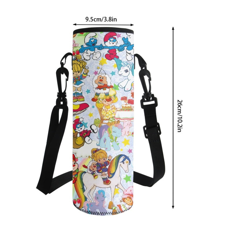 80s Cartoons Water Bottle Carrier Bag- - Preorder - ETA Early Aug. 2024