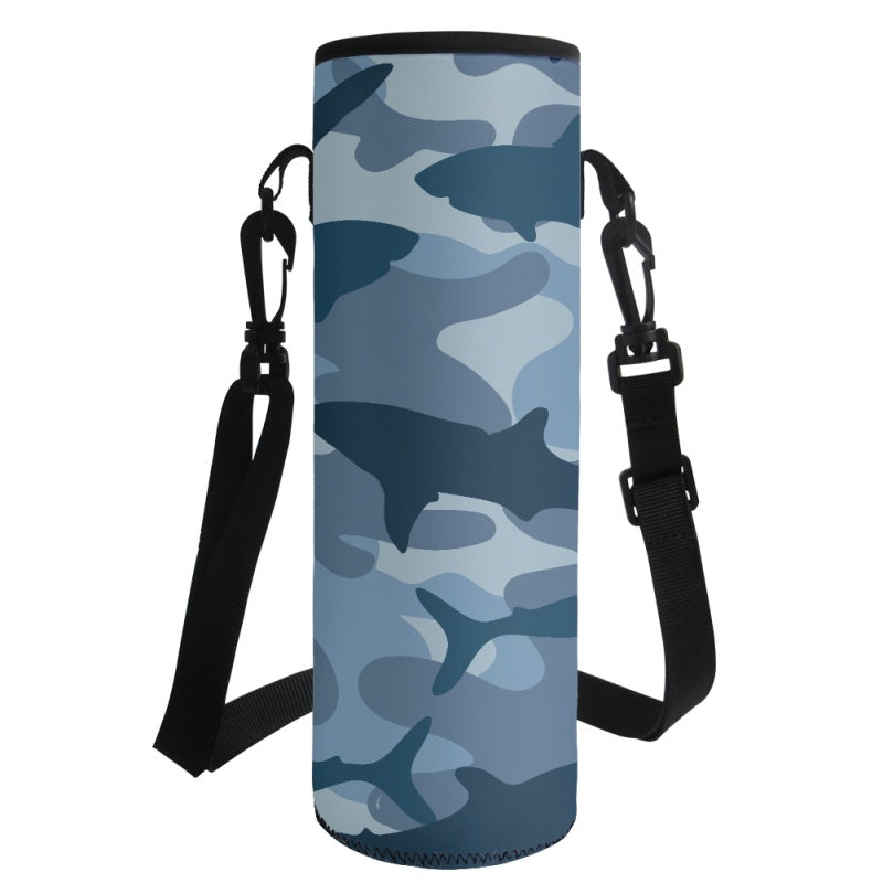 Shark Camo Water Bottle Carrier Bag- - Preorder - ETA Early Aug. 2024