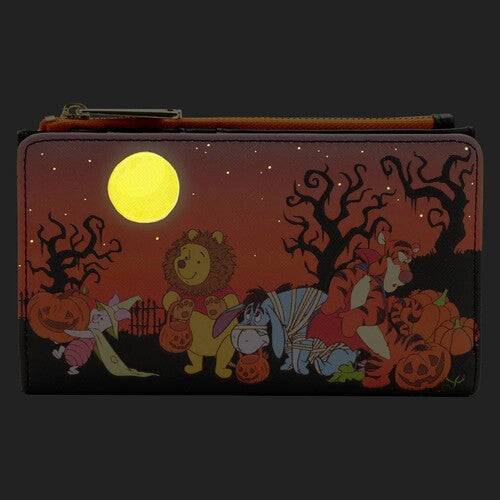 LOUNGEFLY DISNEY: WINNIE THE POOH -HALLOWEEN GROUP FLAP WALLET